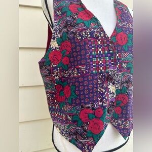 Silk Boho Floral Vest​